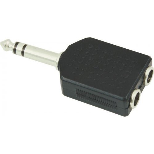 Αντάπτορας 6.3mm stereo αρσενικό -> 2 χ 6.3mm stereo θηλυκό AU1501 Ultimax