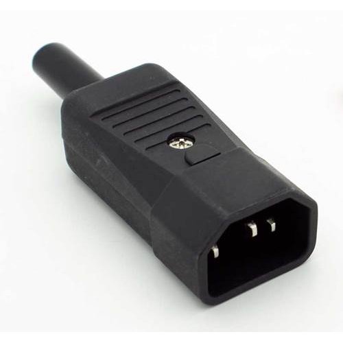 Κονέκτορας IEC320 C14 AC αρσενικό 3 επαφών 10A 250V PA007 XJ-I007
