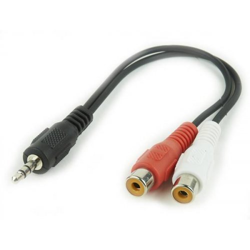 Καλώδιο 3.5mm Stereo αρσενικό -> 2 Rca θηλυκά 0.20cm