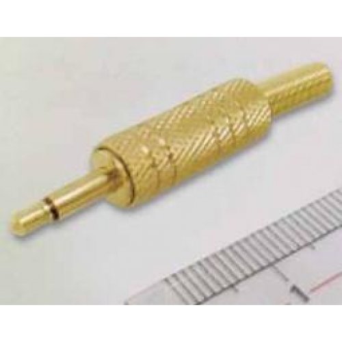 Βύσμα 3.5mm μονό μεταλλικό χρυσό D011G LZ JKG