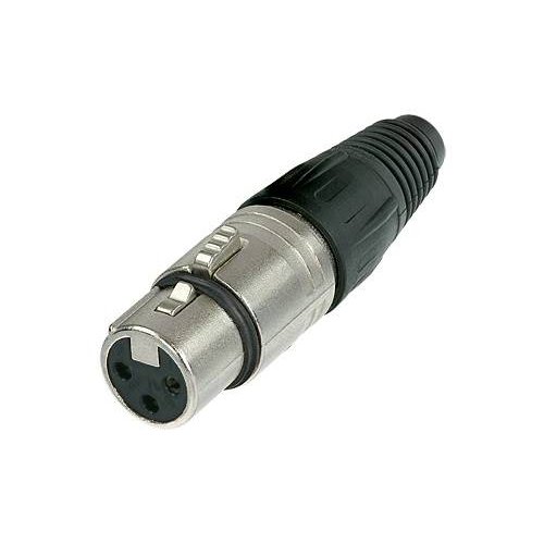 Neutrik XLR θηλυκό ασημί NC 3FΧX