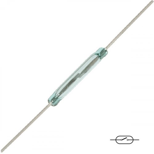 Reed relay μαγνητικός διακόπτης 1 επαφής 14mm/0.5Α MDSR-4-12-23