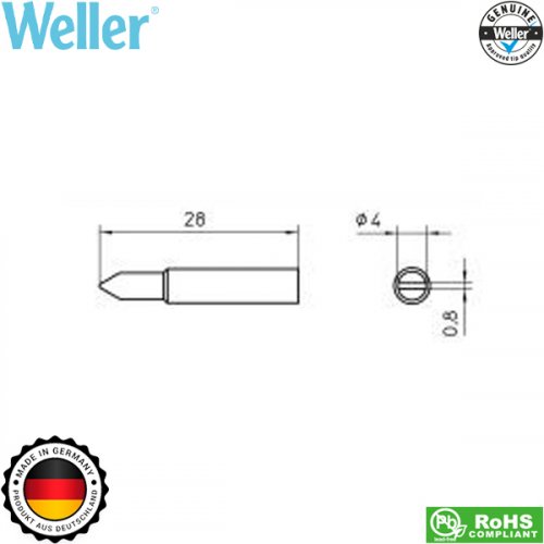 Μύτη κολλητηριού 4x0.8mm XNT D T0054485399 Weller