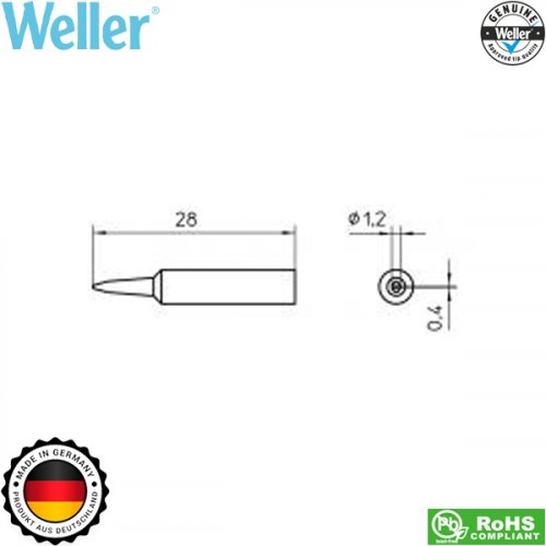 Μύτη κολλητηριού 1.6x0.4mm XNT 6 T0054485699 Weller