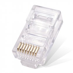 Φις τηλεφωνικό 8P8C RJ45 αρσενικό CAT5e YH8-807