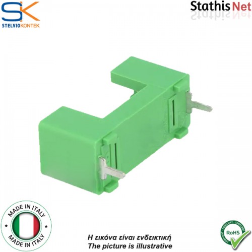 Ασφαλειοθήκη τυπωμένου PCB 5x20mm 6.3A PTF/78 πράσινη Stelvio Kontek