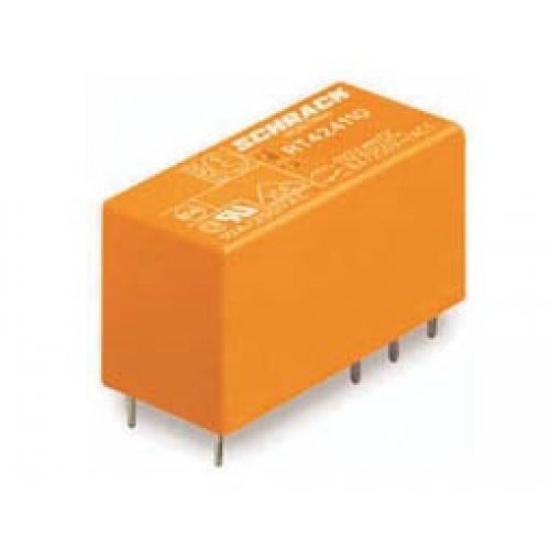 Relay mini 12V DC 8A 2pins DPDT 2xCo RT424012 Tyco Electronics / Schrack