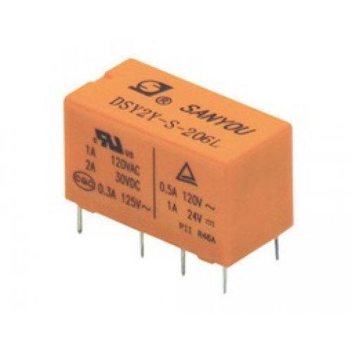 Relay ultra-miniature 12V DC 1A 2pins DSY2Y-S-212L SANYOU