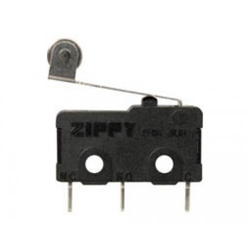 Διακόπτης micro switch με λαμάκι και ροδάκι 16.6mm SPDT 5A 125/250V AC SM05-S-05-P