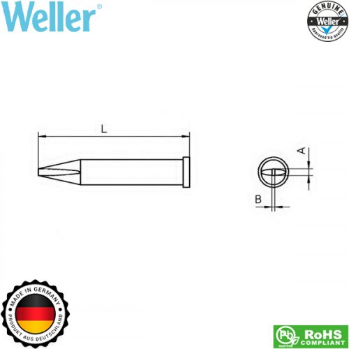 Μύτη κολλητηριού 0.7x1.6mm XT A T0054470399 Weller