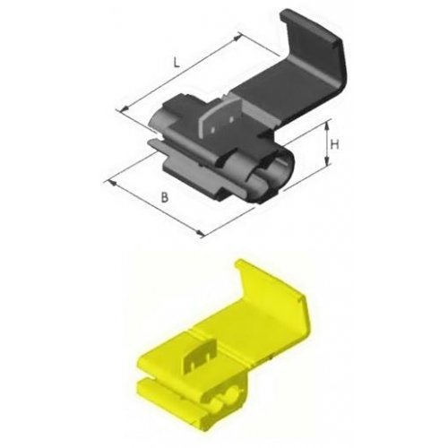Ακροδέκτης κλέφτης καλωδίου κίτρινος QC5 JEE
