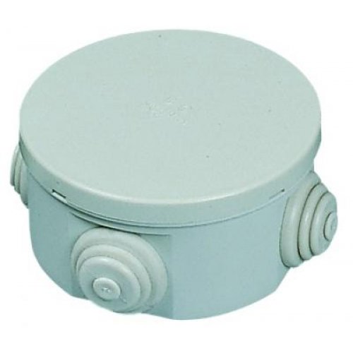 Κουτι πλαστικο IP44 Φ80Χ50mm γκρι ΧPET-BA