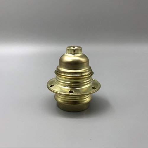 Ντουί E27 ορειχάλκινο κίτρινο με 2 ροδέλες