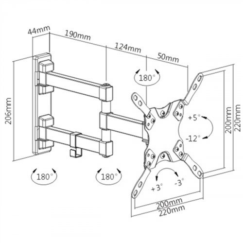 Βάση LCD-LED 13"- 42" LDA21-223 Brateck