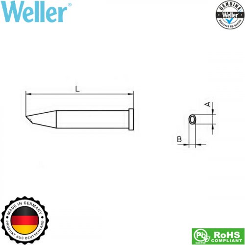 Μύτη κολλητηριού 2.3x3.2mm XT GW1 T0054471299 Weller