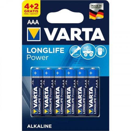 Μπαταρία αλκαλική LR03 AAA BL6pcs 4903 Long Life power VARTA