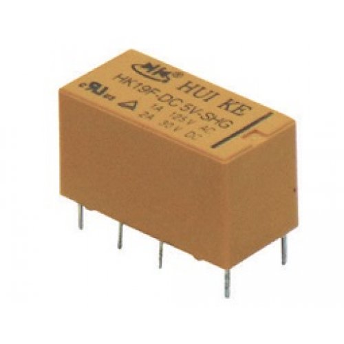 Relay ultra-miniature 5V DC 1A 2pins HK19F-SHG