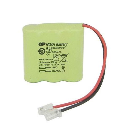 Μπαταρία pack 3 pcs x 2/3 AAA 3.6V 300mAh Ni-Mh με universal plug Code S 30AAAM3BMU GP