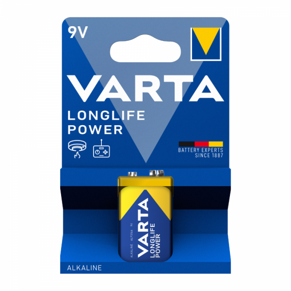 Μπαταρία αλκαλική 6LR61 9V 4922 Long Life power VARTA Μπαταρία αλκαλική 6LR61 9V 4922 Long Life power VARTA