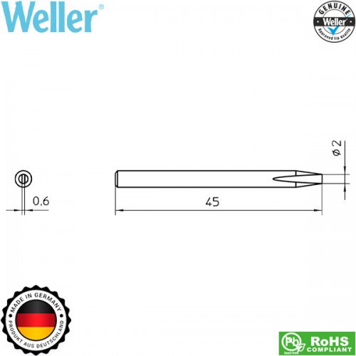 Μύτη κολλητηριού 2mm SPI15211 Weller