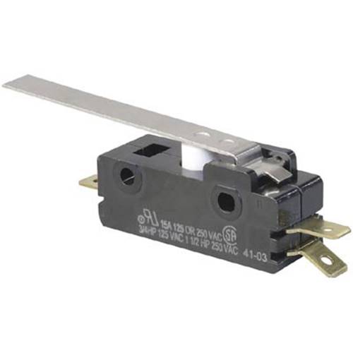 Διακόπτης micro switch με μακρύ λαμάκι 38.10mm SPDT 15A 250V AC E13-00H ZF Electronics