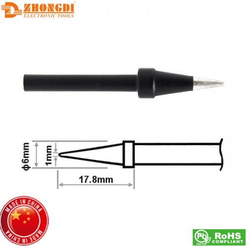 Μύτη κολλητηρίου 1.0mm N4-1 για το κολλητήρι ZD-415 Zhongdi