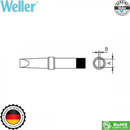 Μύτη κολλητηριού 2.4x0.8mm PT B9 για 24V Weller