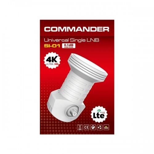 LNB 0,1dB Single Si-01 Commander