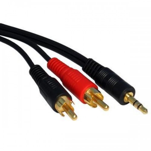 Καλώδιο καρφί 3.5mm stereo -> 2xRCA αρσενικά 10m PL-103/10 Prolink