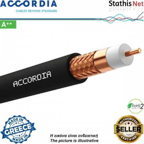 Καλώδιο 75ohm Vector DGS-2002 μαύρο υπόγειο ACCORDIA