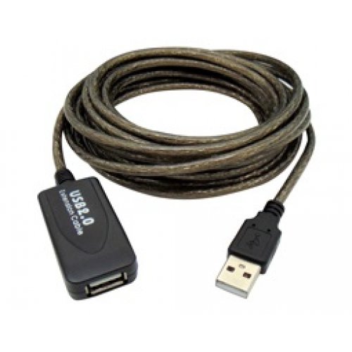 Καλώδιο προέκταση USB 2.0 A αρσενικό -> A θηλυκό 5m με ενίσχυση VE726
