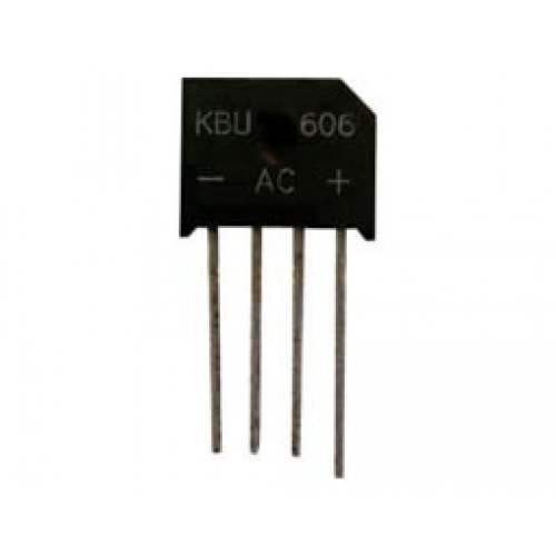 Γέφυρα 8A 600V πλακέ KBU806