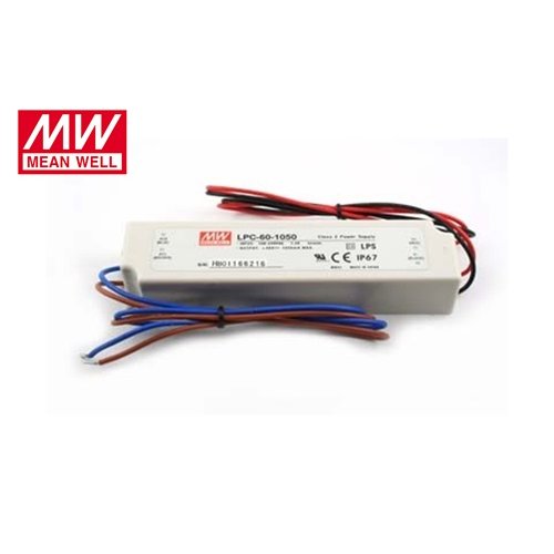 Τροφοδοτικό Led 230V IN -> OUT 9-48VDC 50.4W 1050mA IP67 LPC60-1050 Mean Well