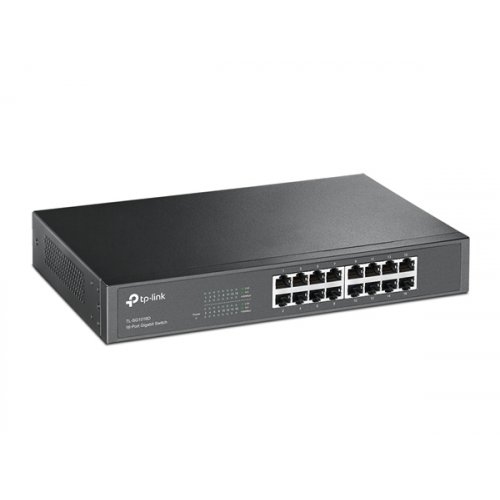 Switch 16-Port 10/100/1000Mbps TL-SG1016D + rackmount TP-LINK