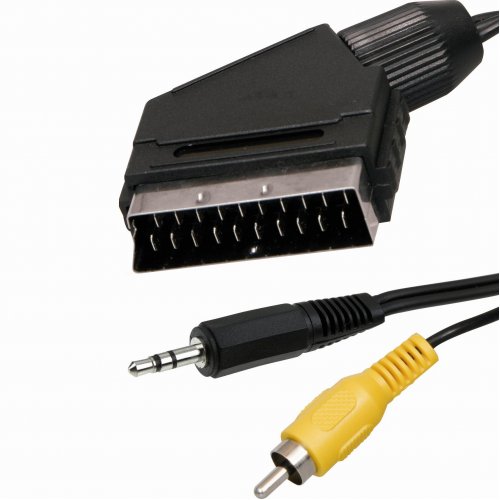 Καλώδιο 3.5mm + 1 RCA -> scart 5m