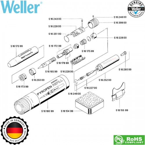 Κολλητήρι αερίου Pyropen Junior WSTA2 T0151618199 Weller