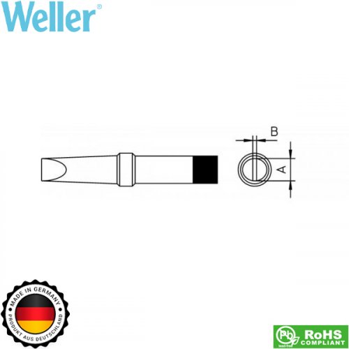 Μύτη κολλητηριού 2.4x0.8mm PT B7 για 24V Weller