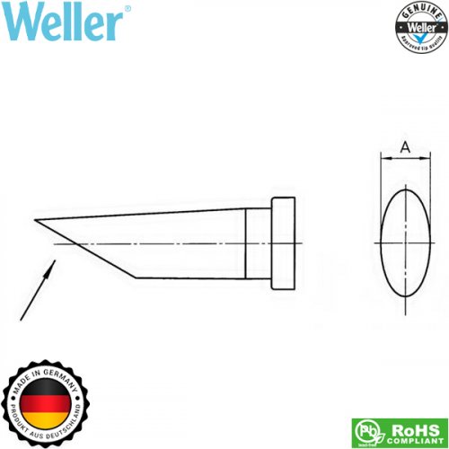 Μύτη κολλητηριού 1.6mm LT AA 60° T0054448799 Weller