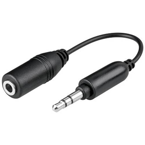 Καλώδιο αντάπτορας 3.5mm stereo αρσενικό -> 3.5mm stereo αρσενικό 13cm Goobay