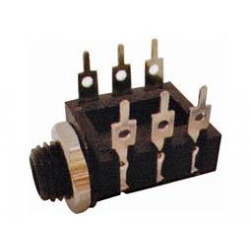 Τζακ πλακέτας θηλυκό στέρεο με διακόπτη 6,3mm 6PIN AJ-1600