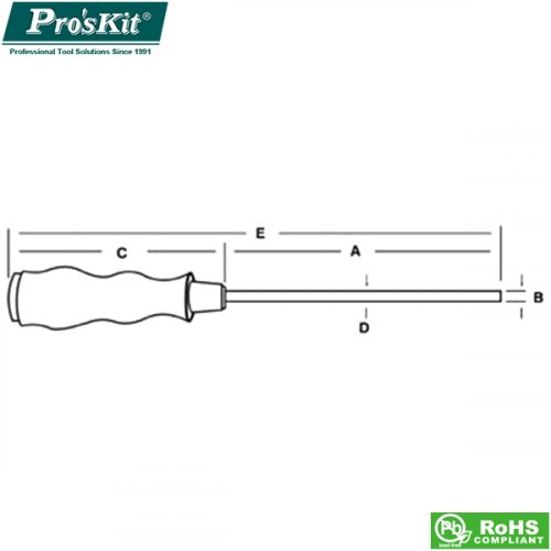 Κατσαβίδι Torx με τρύπα T-05H 89400-T05H Pro'sKit