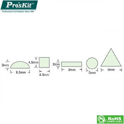 Λίμες set 5pcs 8PK-605L Pro'sKit