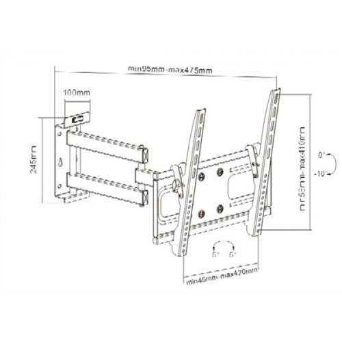 Βάση LCD 32"- 55" PA-944 Brateck