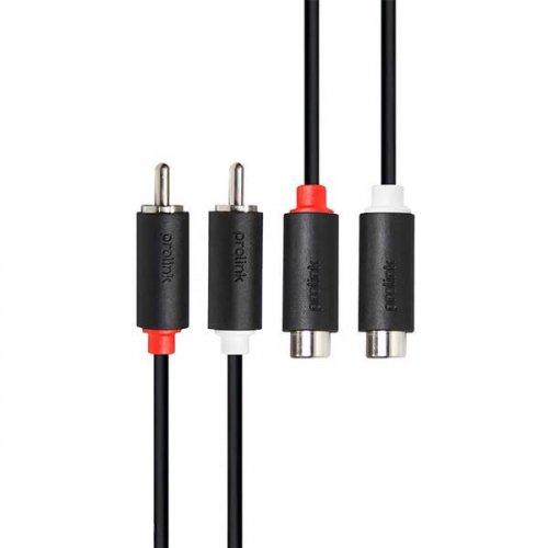 Καλώδιο 2 x RCA αρσενικά -> 2 χ RCA θηλυκά 1.5m PL-102/1.5m Prolink