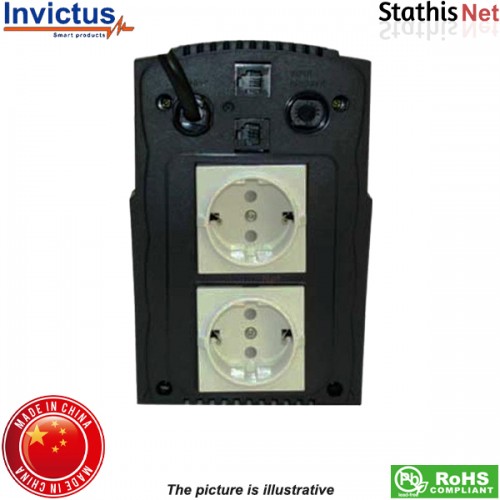 Σταθεροποιητής τάσης 1500VA τύπου relay αναλογικός AVR-PL-1500VA Invictus