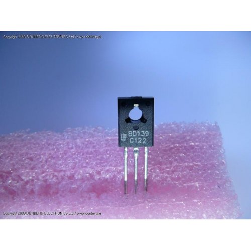 Transistor NPN 80v 1.5A 8w HFE-40 TO-126 BD139-16 STMicroelectronics