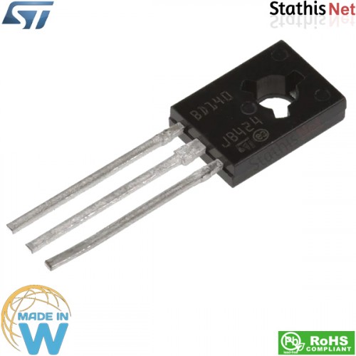 Transistor PNP 80V 1.5A SOT-32 BD140 STMicroelectronics