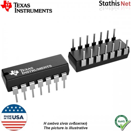 Αναλογικός διακόπτης 4 καναλιών IC CD4066BE Texas Instruments