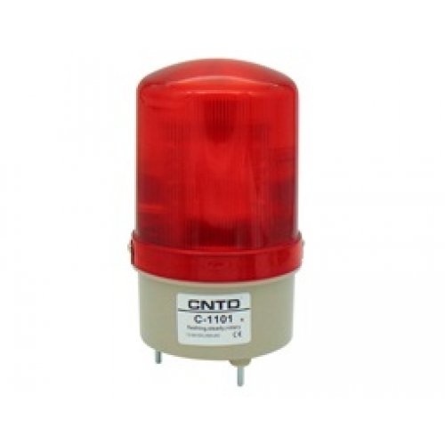 Φάρος μεσαίος LED 24VDC κόκκινος περιστρεφόμενος 89x134mm (C-1081) LTD1081