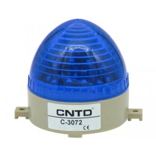 Φάρος LED strobe μικρός 230VAC μπλέ 85X75mm LTD3072